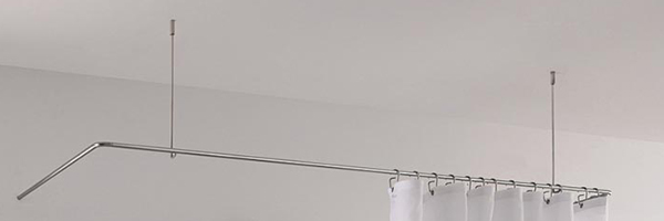 Duschvorhangstange U Form für Badewanne und Dusche