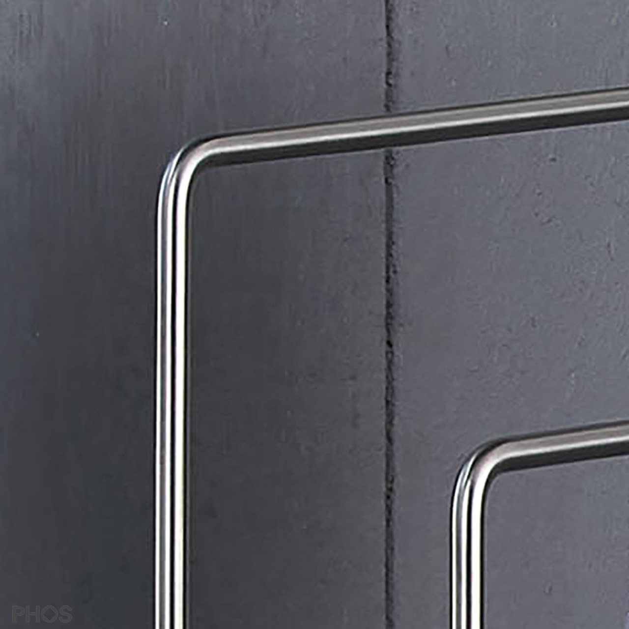 PHOS Stand Handtuchhalter gebogen - Stehend - Edelstahl PHOS Stand Handtuchhalter gebogen - Stehend - Edelstahl