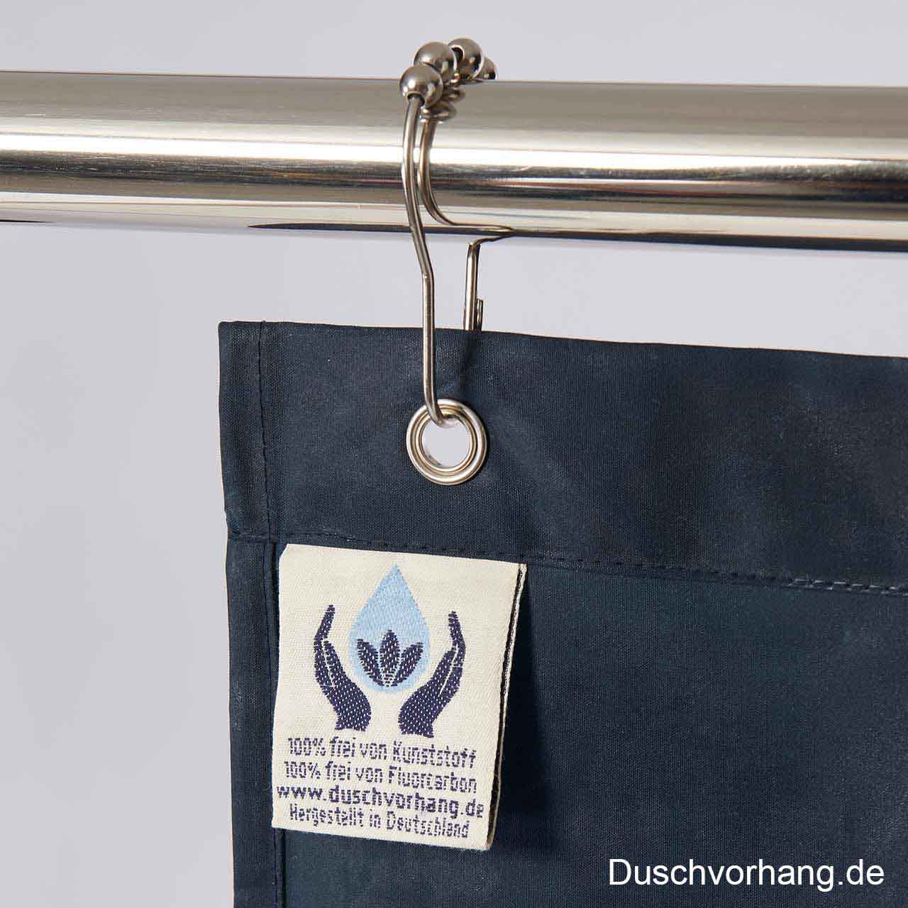 DUWAX Textil Duschvorhang Blau DUWAX Textil Duschvorhang Blau
