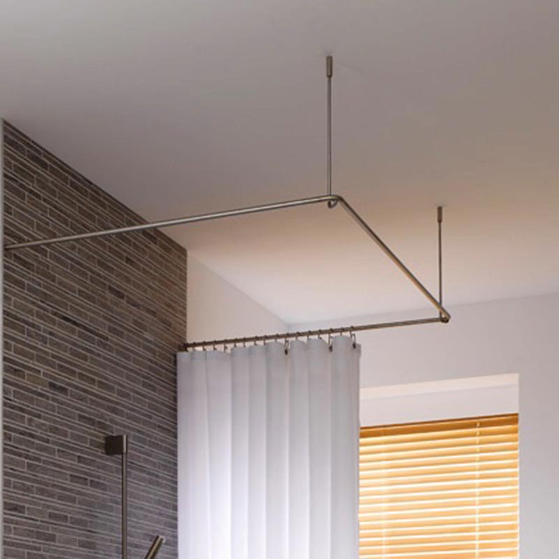 Duschvorhangstange DS U 900 U Form Deckenhalterung - Edelstahl Duschvorhangstange DS U 900 U Form Deckenhalterung - Edelstahl