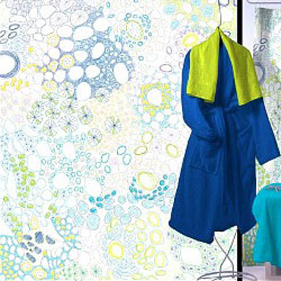 Duschvorhang 180x200 SJAAK Blau Duschvorhang 180x200 SJAAK Blau