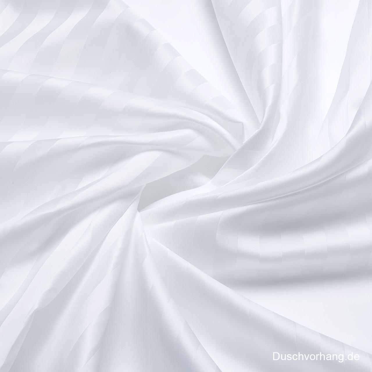 Streifen Satin Duschvorhang Stoff weiss Stoff Duschvorhang Gewebe weiss gestreift