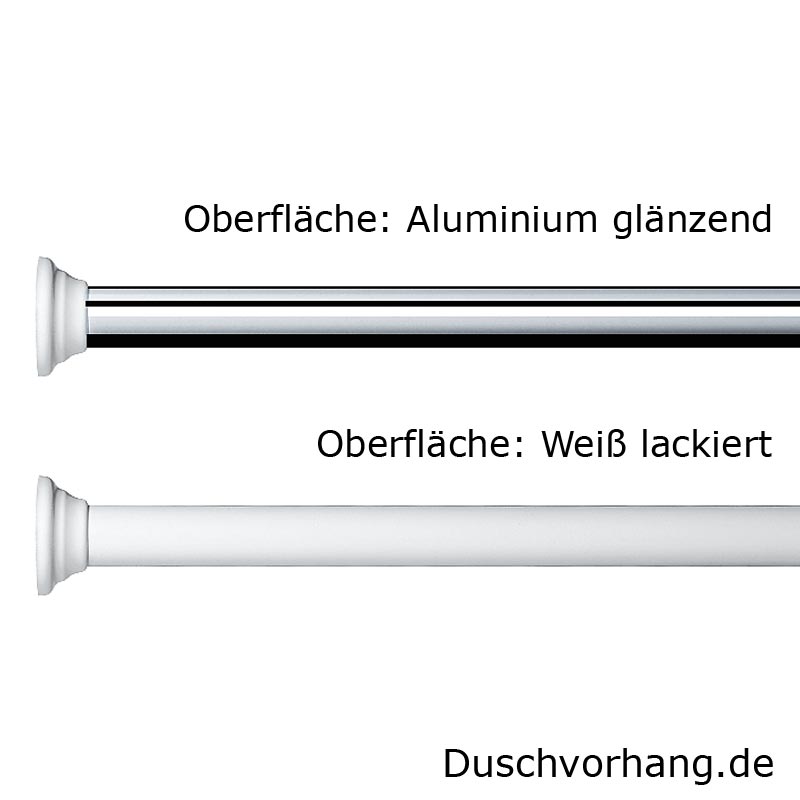 Universal Duschvorhangstange - Aluminium