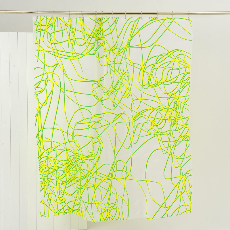 Duschvorhang 180x200 SPAGHETTI Grün Duschvorhang 180x200 SPAGHETTI Grün