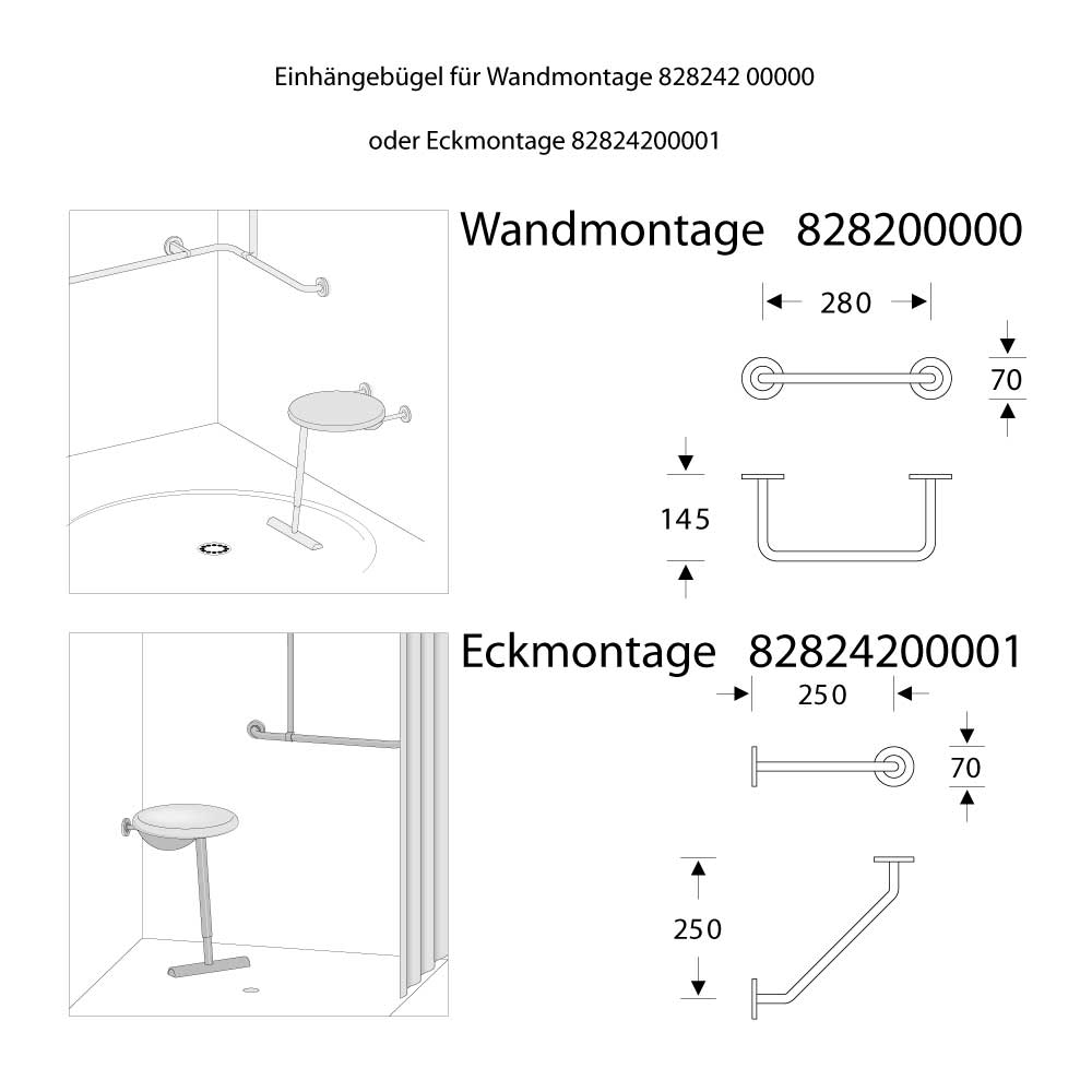 Zusatz Hocker für Badewannensitz - Drehbare Sitzfläche - ErgoSystem E300 Zusatz Hocker für Badewannensitz - Drehbare Sitzfläche - ErgoSystem E300