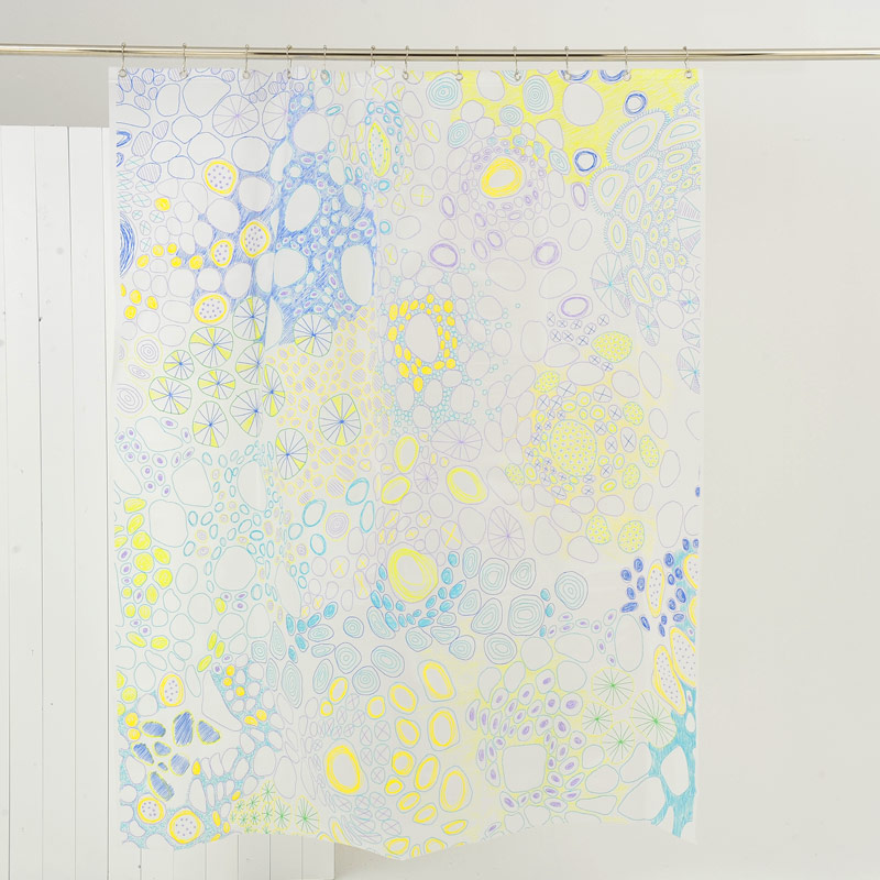 Duschvorhang 180x200 SJAAK Blau Duschvorhang 180x200 SJAAK Blau