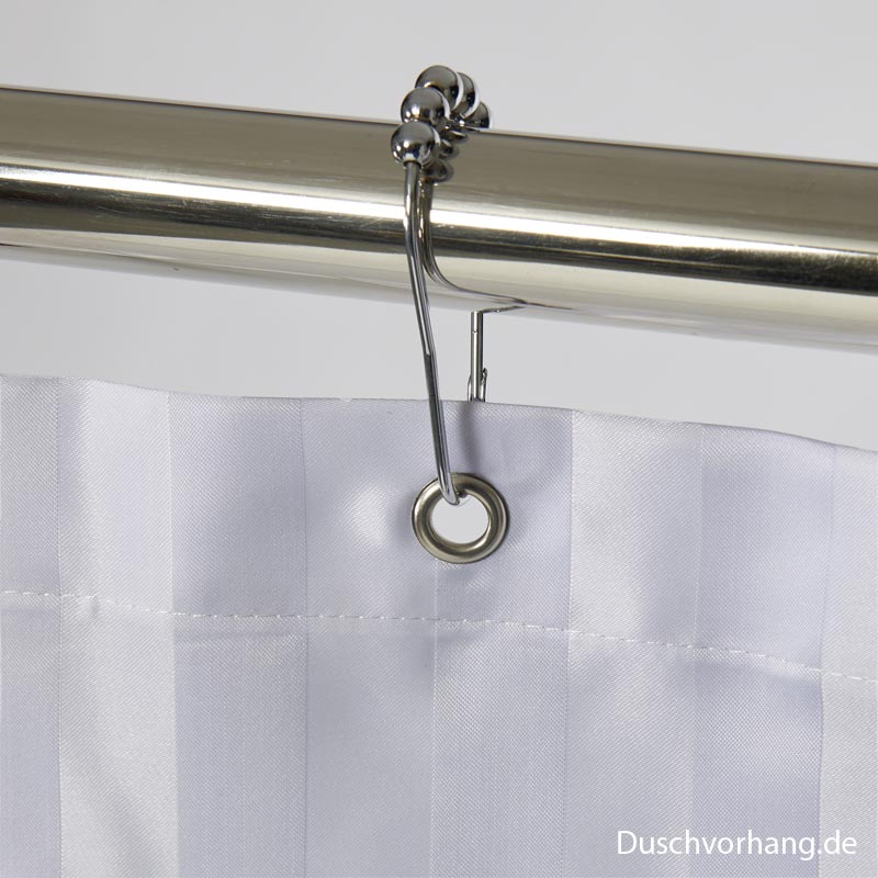 Duschvorhang Textil 180x200 Trevira Streifen Satin Duschvorhang Textil 180x200 Trevira Streifen Satin