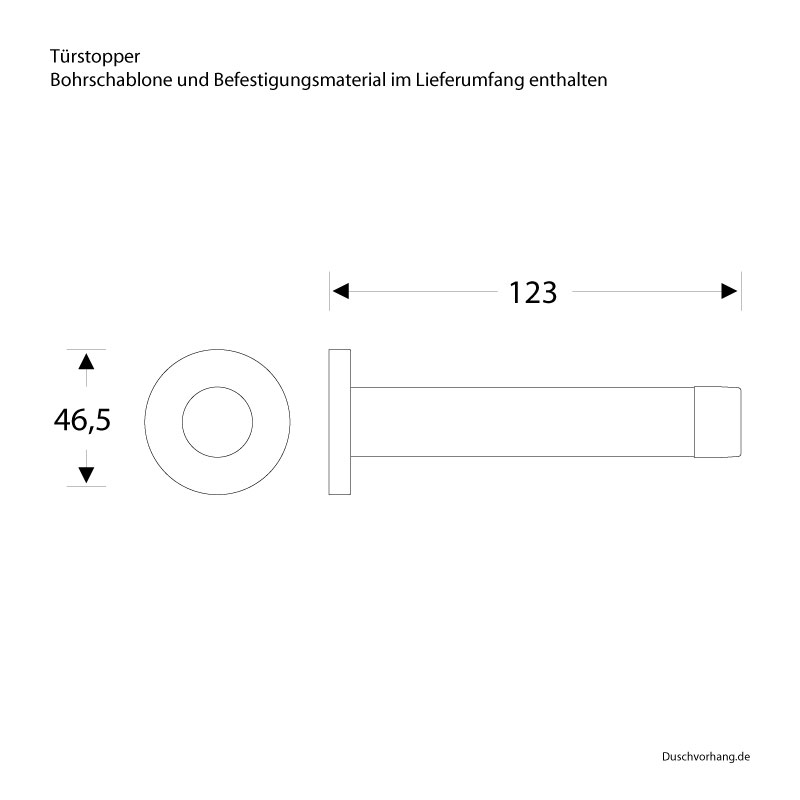 Türstopper - Bad Dusche WC - Edelstahl - ErgoSystem Metric Türstopper - Bad Dusche WC - Edelstahl - ErgoSystem Metric