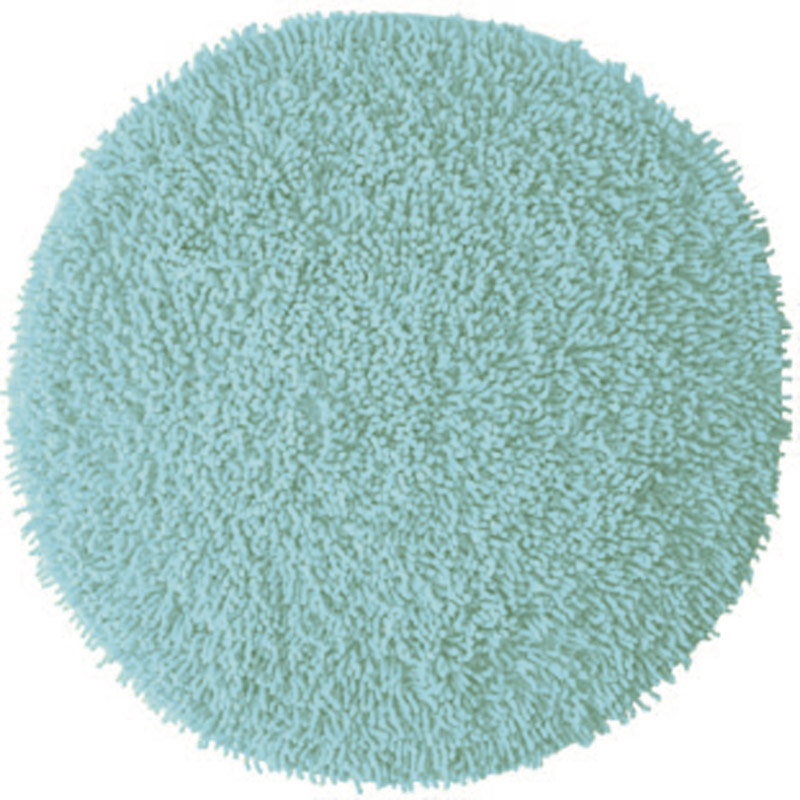 Badezimmerteppich rund Chenille Aqua Sky Badezimmerteppich rund Chenille Aqua Sky
