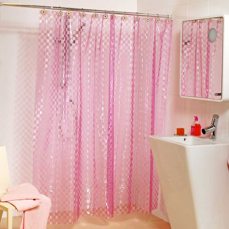 Duschvorhang 180x180 Chex Pink