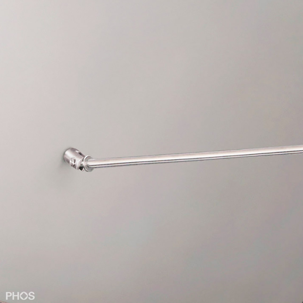 Duschvorhangstange Gerade - Schrägwandhalter- Edelstahl Duschvorhangstange Gerade - Schrägwandhalter- Edelstahl