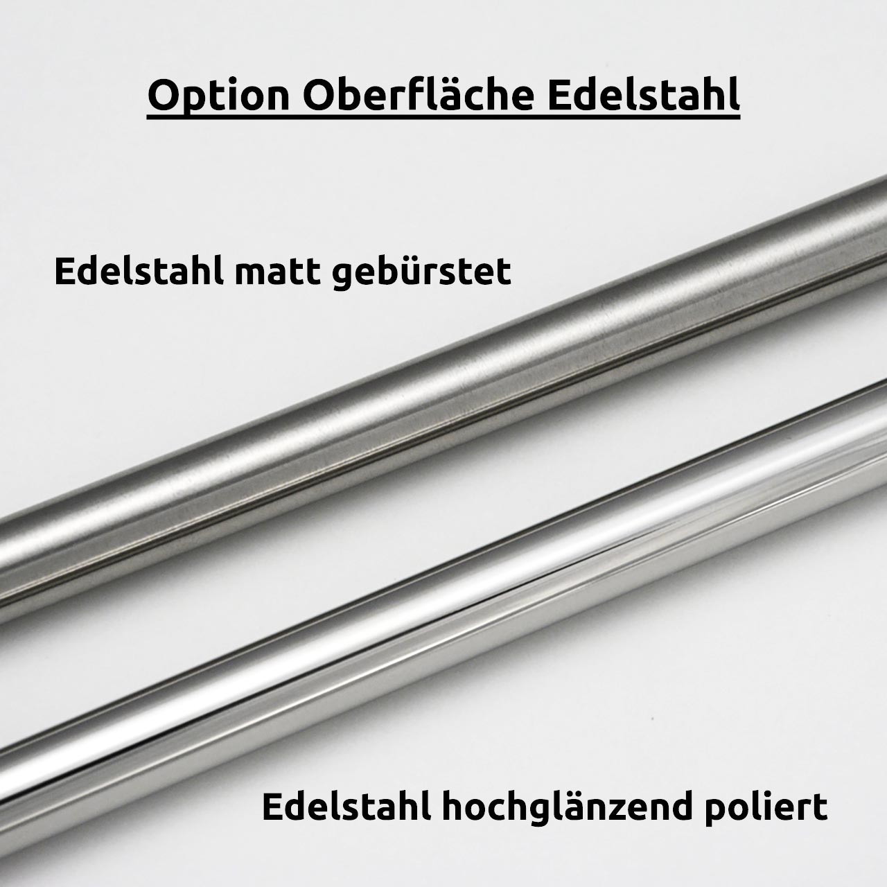 Duschvorhangstange Duschnische - 12 mm Edelstahl Duschvorhangstange Duschnische - 12 mm Edelstahl