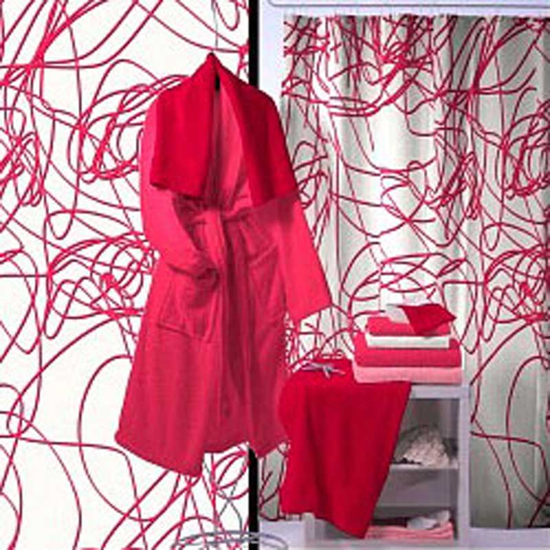 Duschvorhang 180x200 SPAGHETTI Pink