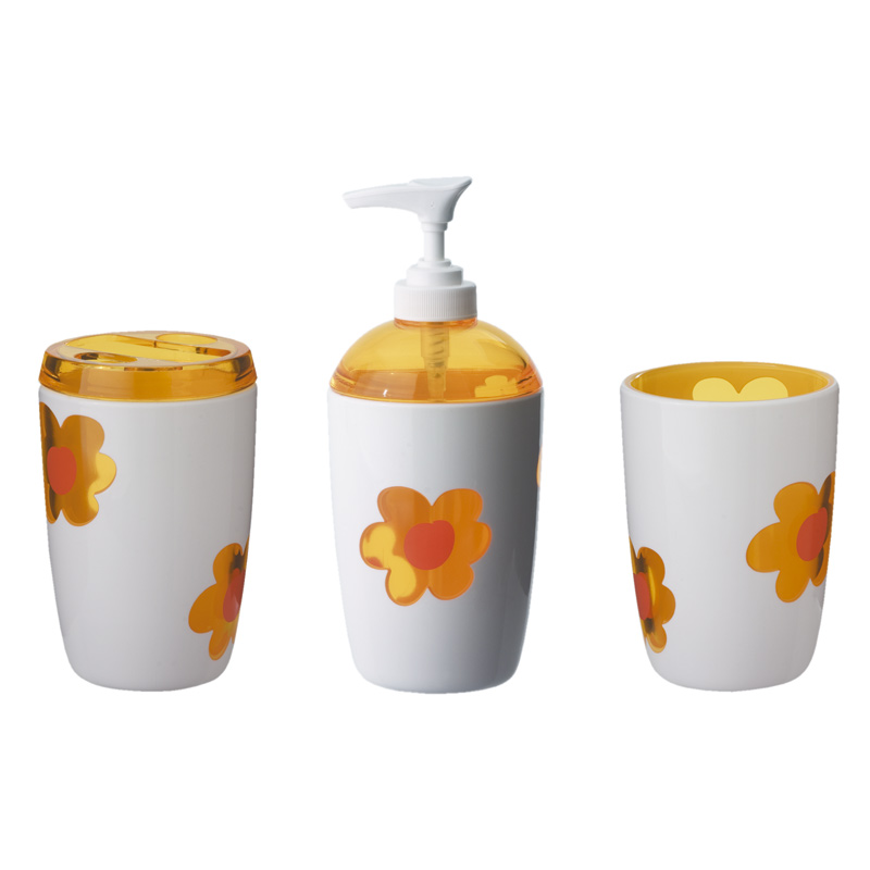 3er Set Becher Zahnputzbecher Seifenspender Spring Gelb 3er Set Becher Zahnputzbecher Seifenspender Spring Gelb