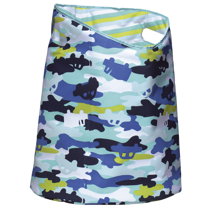 Wäschekorb rund, mit Henkel, faltbar - Camouflage - 50x40cm Wäschekorb rund, mit Henkel, faltbar - Camouflage - 50x40cm