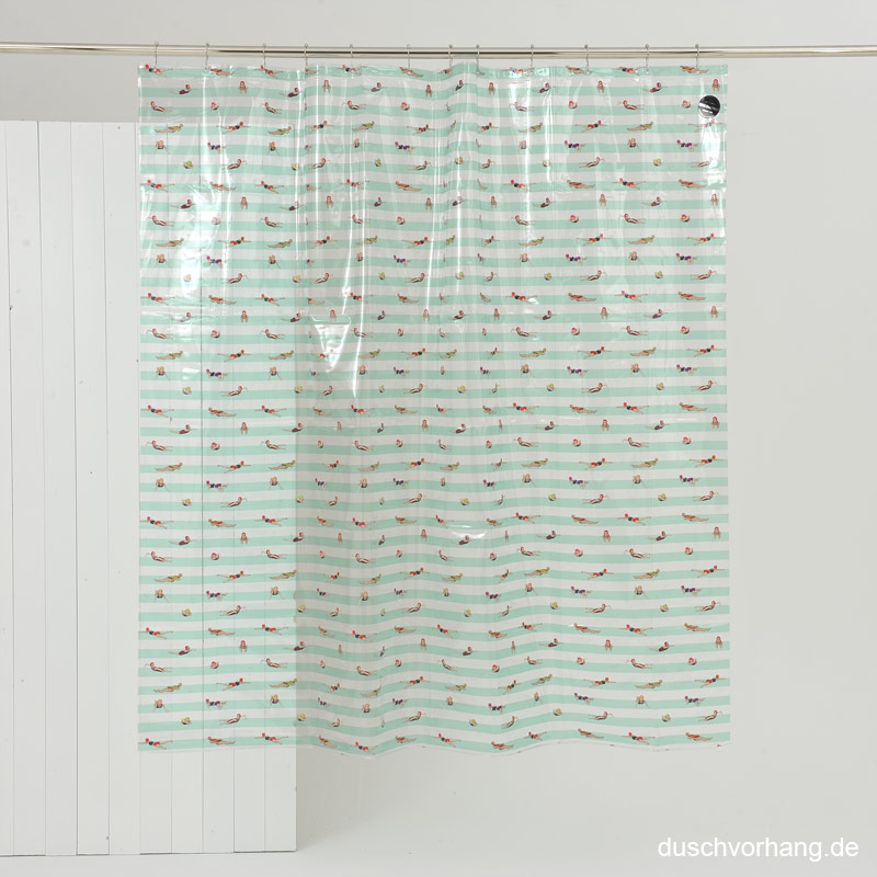 Duschvorhang 180x180 Schwimmer Grün Duschvorhang 180x180 Schwimmer Grün