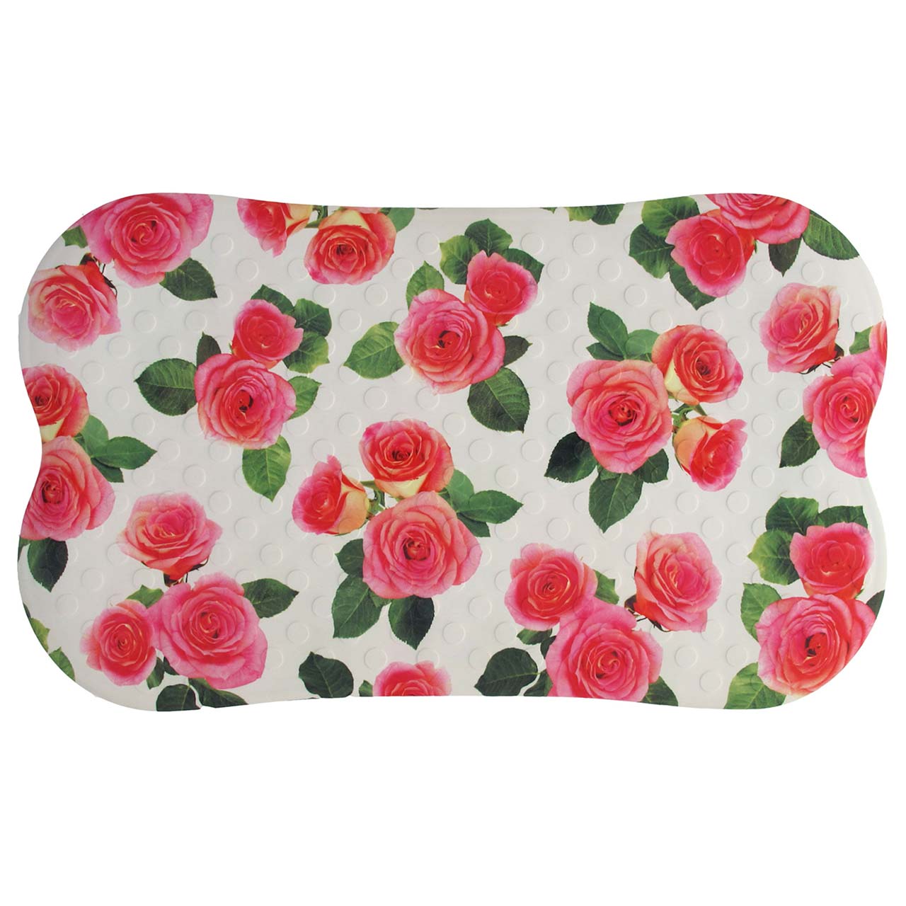 Antirutsch Badematte Gummi Design Pink Rose 70x40cm Antirutsch Badematte Gummi Design Pink Rose 70x40cm