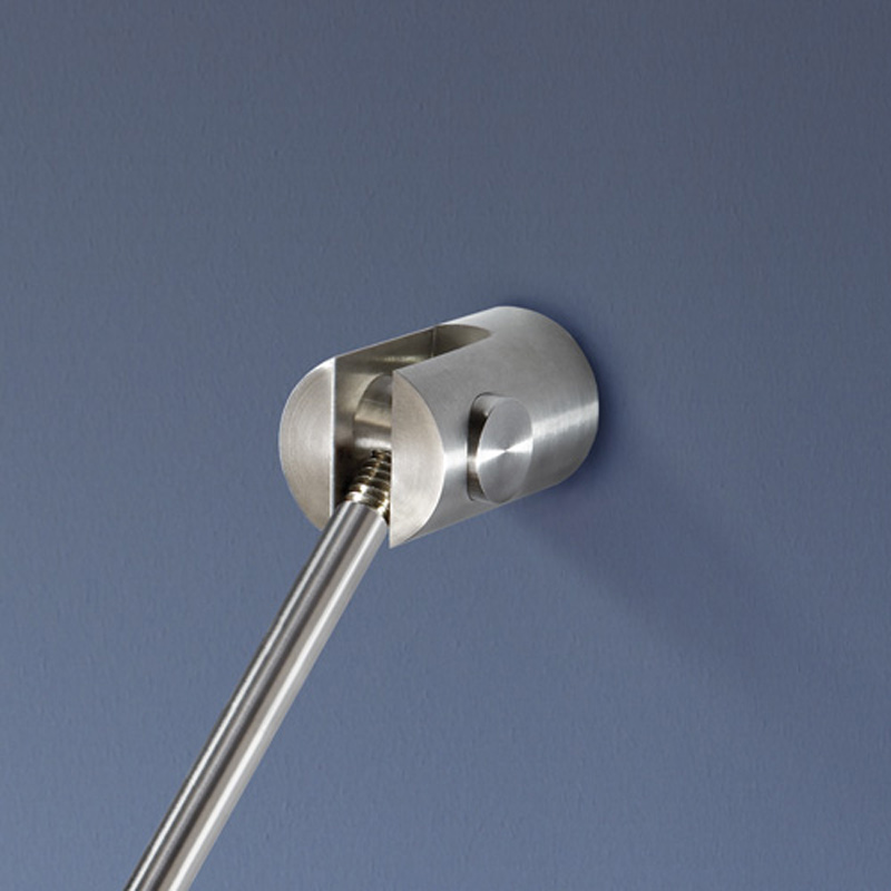 Duschstange Halbkreis DR70HW Wand Halterung - 12mm Edelstahl Duschstange Halbkreis DR70HW Wand Halterung - 12mm Edelstahl