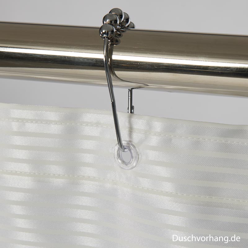 Duschvorhang Textil 180x200 Mini Streifen Quer Duschvorhang Textil 180x200 Mini Streifen Quer