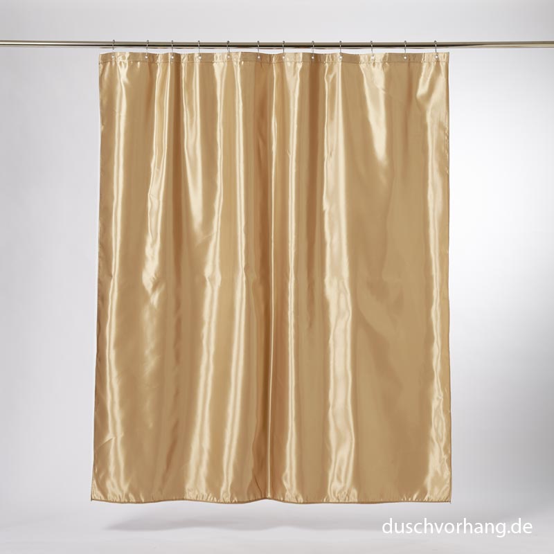 Duschvorhang Textil Gold 180x200