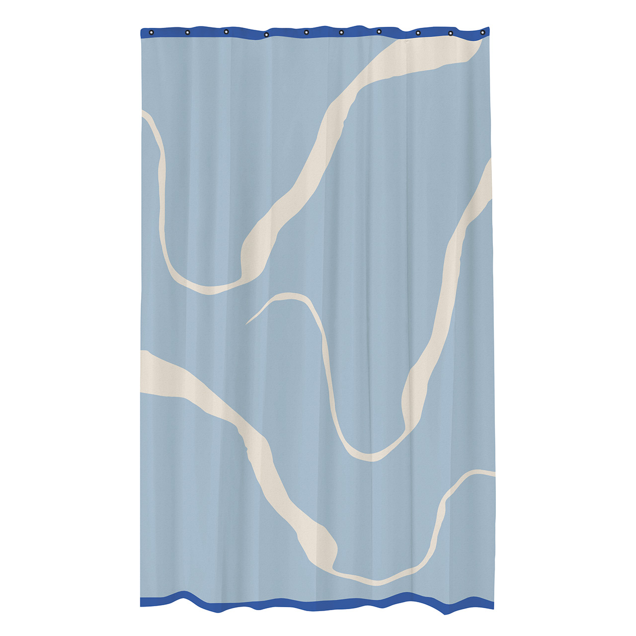 Textil Duschvorhang Blau 150x200 Nova Arte - Mette Ditmer Textil Duschvorhang Blau 150x200 Nova Arte - Mette Ditmer
