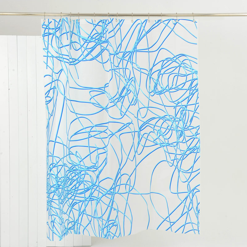 Duschvorhang 180x200 SPAGHETTI Blau Duschvorhang 180x200 SPAGHETTI Blau