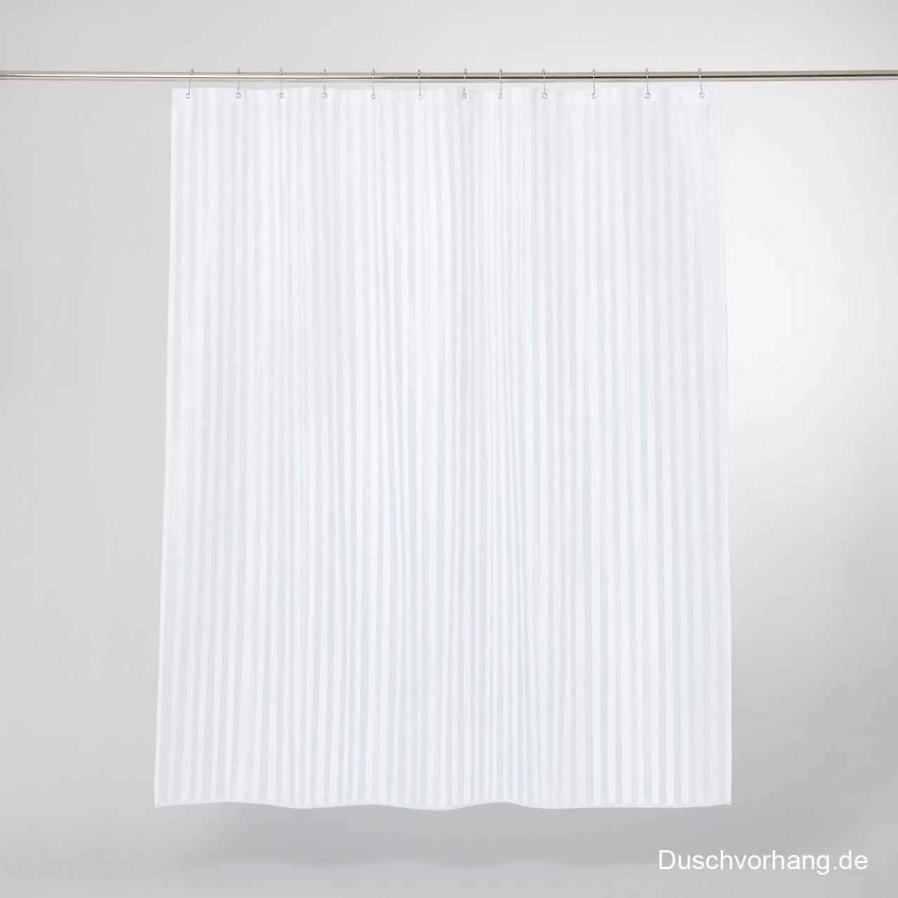 Textil Duschvorhang-Streifen-Weiss-180x200 Duschvorhang-Textil-Streifen-Weiss-180x200