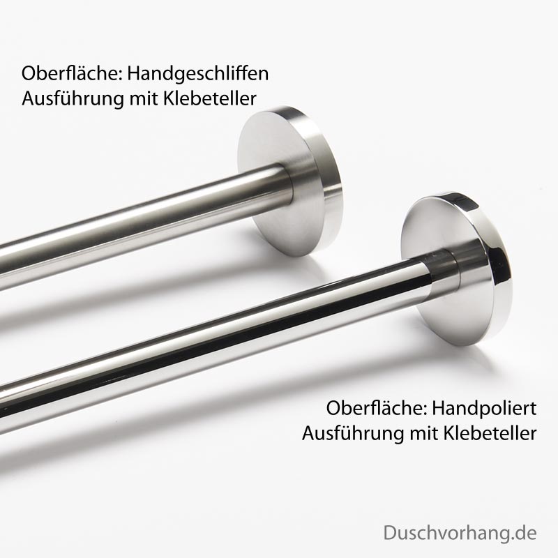 Duschvorhangstange für Eckdusche und Eckbadewanne - 12mm Edelstahl Duschvorhangstange für Eckdusche und Eckbadewanne - 12mm Edelstahl