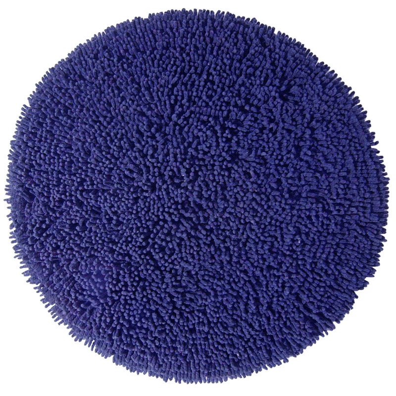 Badezimmerteppich rund Chenille Royal Blue - Blau Badezimmerteppich rund Chenille Royal Blue - Blau