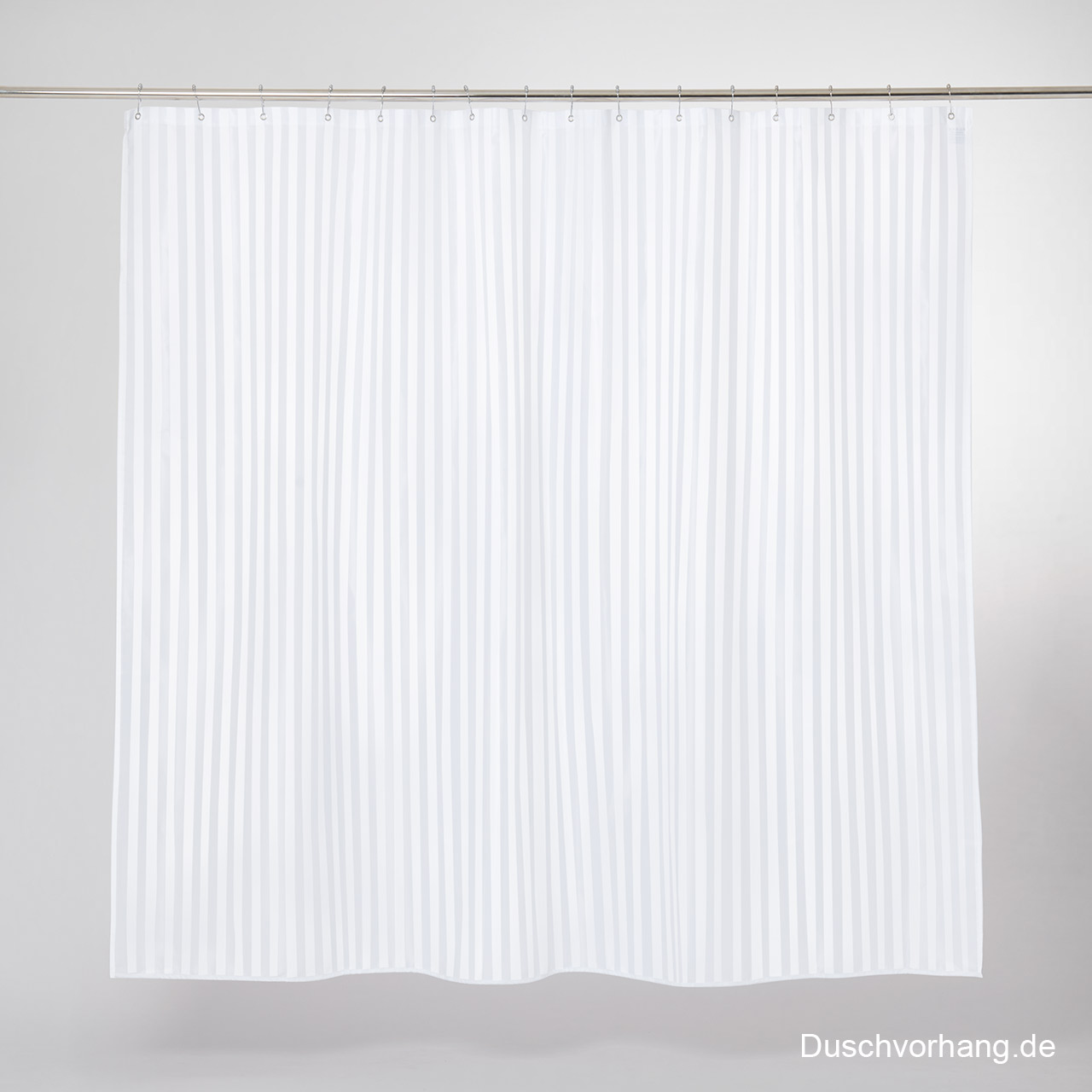 Duschvorhang-Textil-Streifen-Weiss-240x200 Textil Duschvorhang-Weiss-Gestreift
