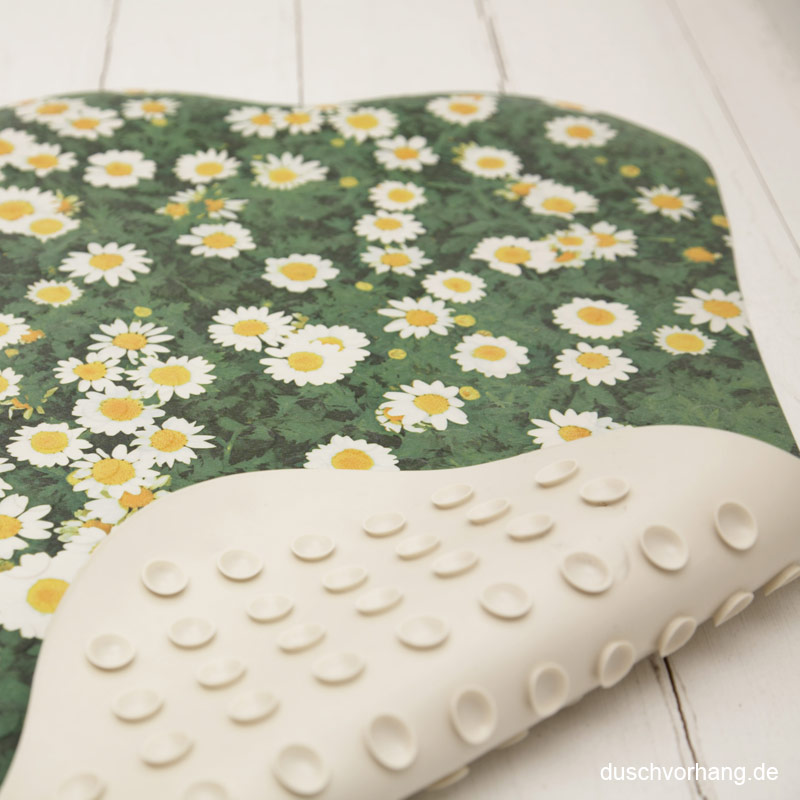 Antirutsch Badematte Gummi Design Gänseblume 70x40cm Antirutsch Badematte Gummi Design Gänseblume 70x40cm
