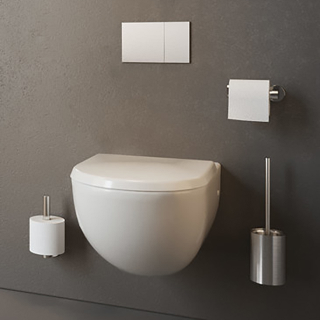 WC Garnitur Set - Wandmontage - Rund - Edelstahl - ErgoSystem Metric WC Garnitur Set - Wandmontage - Rund - Edelstahl - ErgoSystem Metric