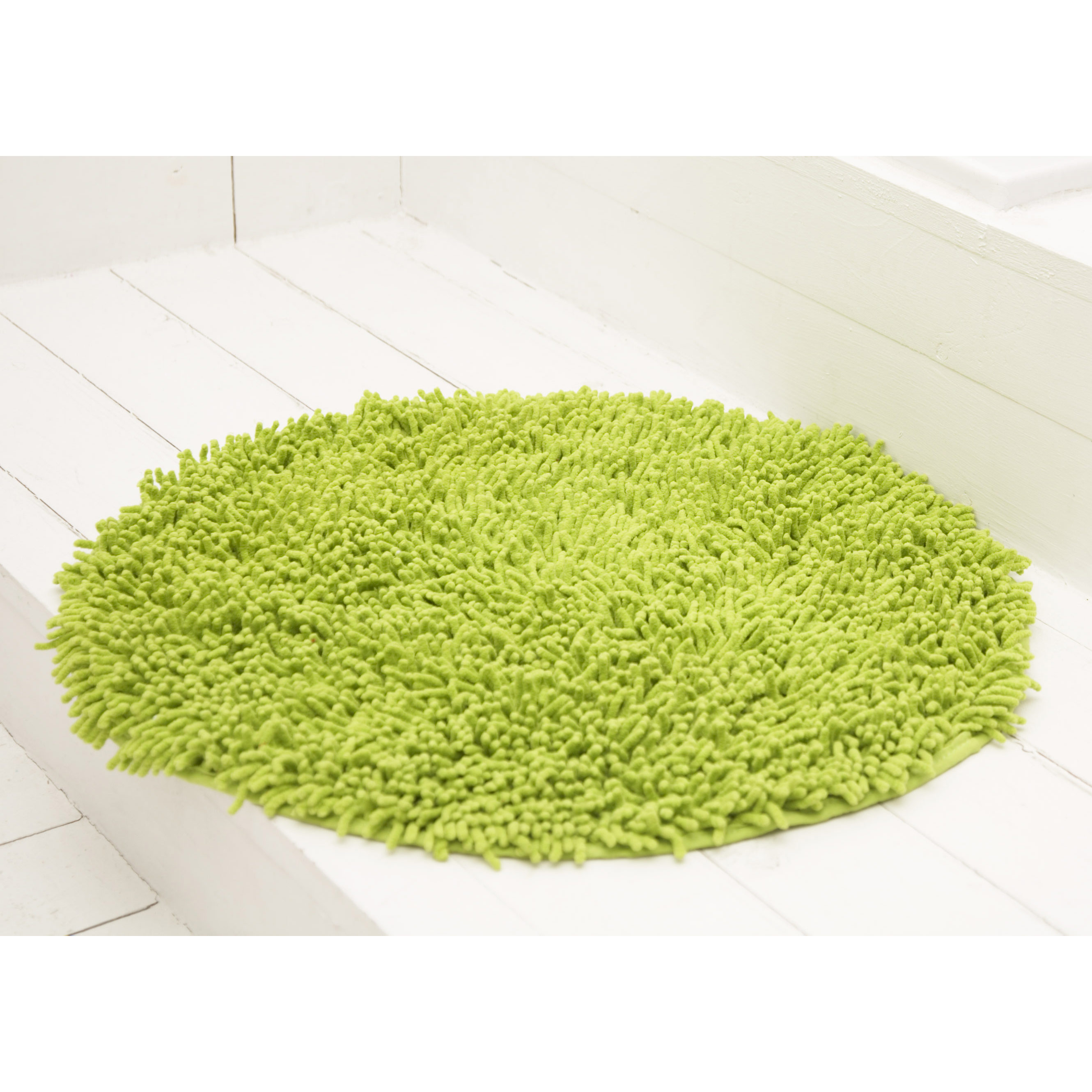 Badezimmerteppich rund Chenille Tender Shoots Badezimmerteppich rund Chenille Tender Shoots