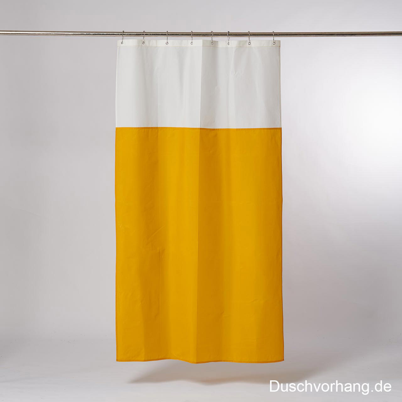 DUWAX Textil Duschvorhang Gelb Natur