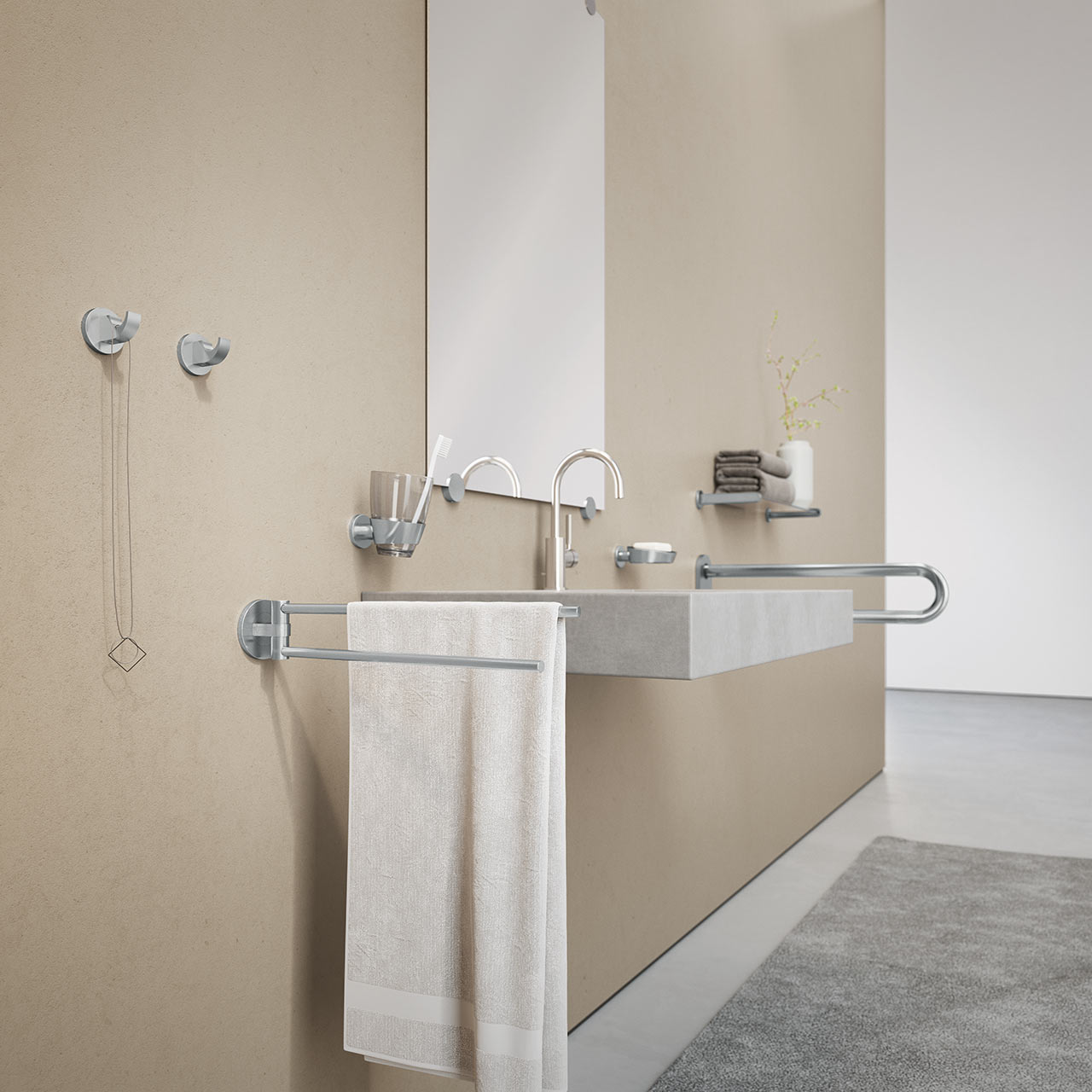 Ersatz Toilettenpapierhalter - eine WC Papier Rolle - Edelstahl - ErgoSystem Metric Ersatz Toilettenpapierhalter - eine WC Papier Rolle - Edelstahl - ErgoSystem Metric