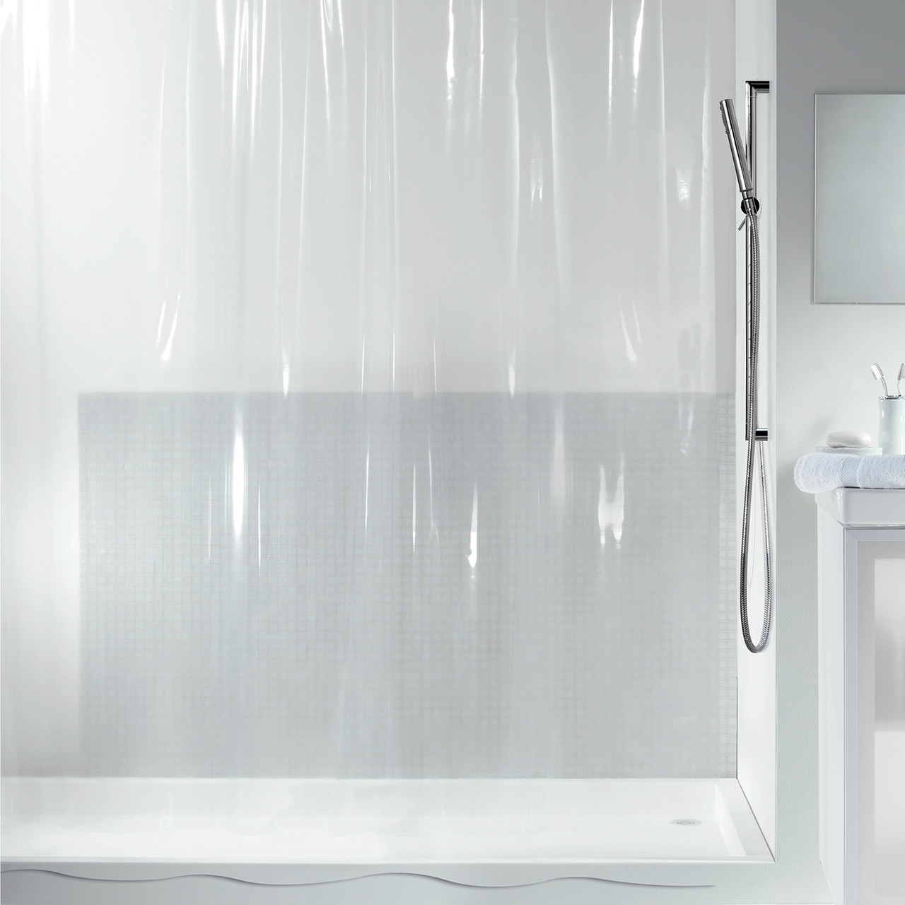 Duschvorhang 180x200 Klar Transparent Duschvorhang 180x200 Klar Transparent
