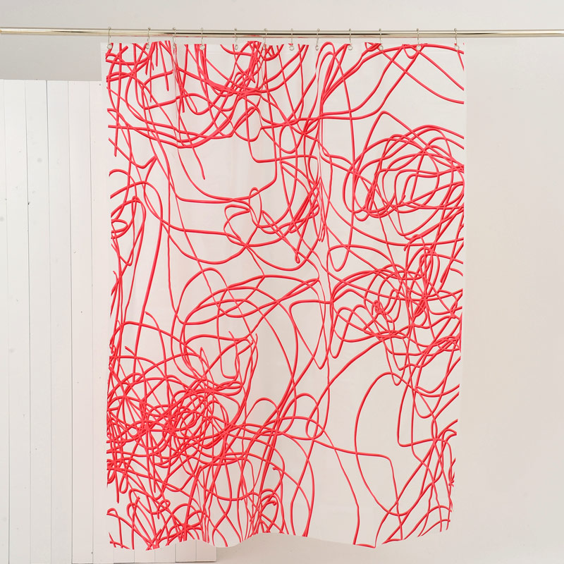 Duschvorhang 180x200 SPAGHETTI Pink Duschvorhang 180x200 SPAGHETTI Pink