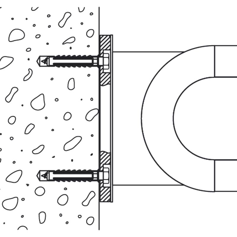 Badezimmer Haltegriff - Klappbar - Schmale Wandmontage - ErgoSystem E300 Badezimmer Haltegriff - Klappbar - Schmale Wandmontage - ErgoSystem E300