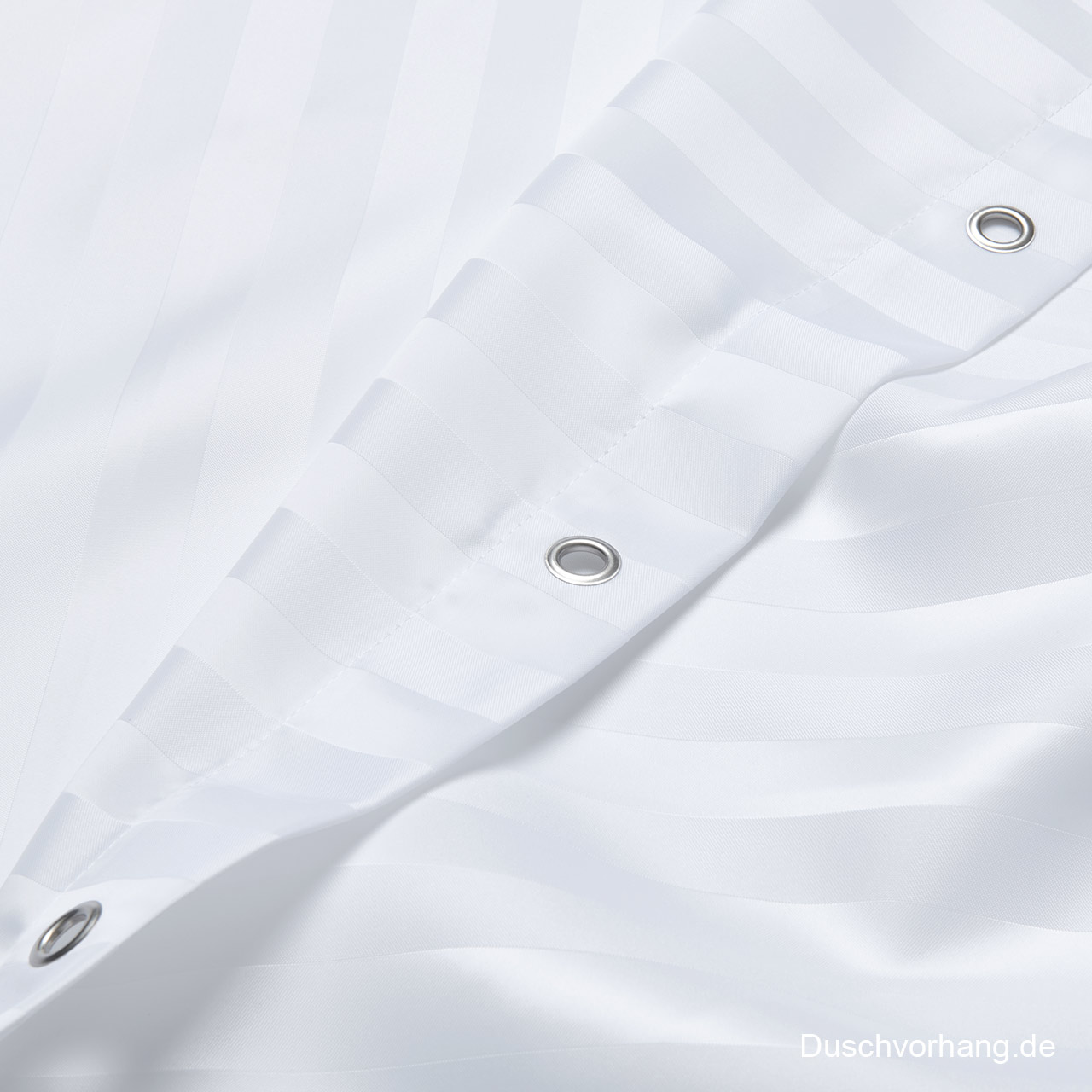 Textil Duschvorhang-Gewebe-Streifen-Weiss Gewebe Duschvorhang Streifen weiß
