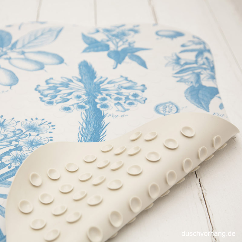Antirutsch Badematte Gummi Design Floral Botanik 70x40cm Antirutsch Badematte Gummi Design Floral Botanik 70x40cm