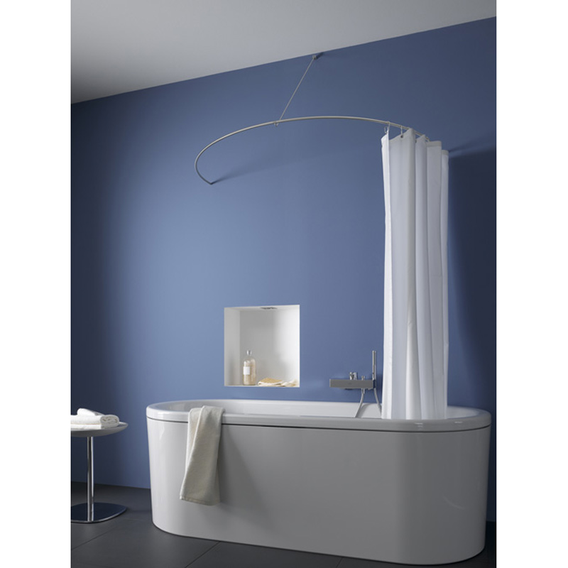 Duschstange Halbkreis DR70HW Wand Halterung - 12mm Edelstahl Duschstange Halbkreis DR70HW Wand Halterung - 12mm Edelstahl