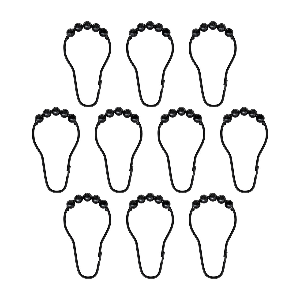 Duschvorhang Ringe Roller Schwarz Duschvorhang Ringe Roller Schwarz