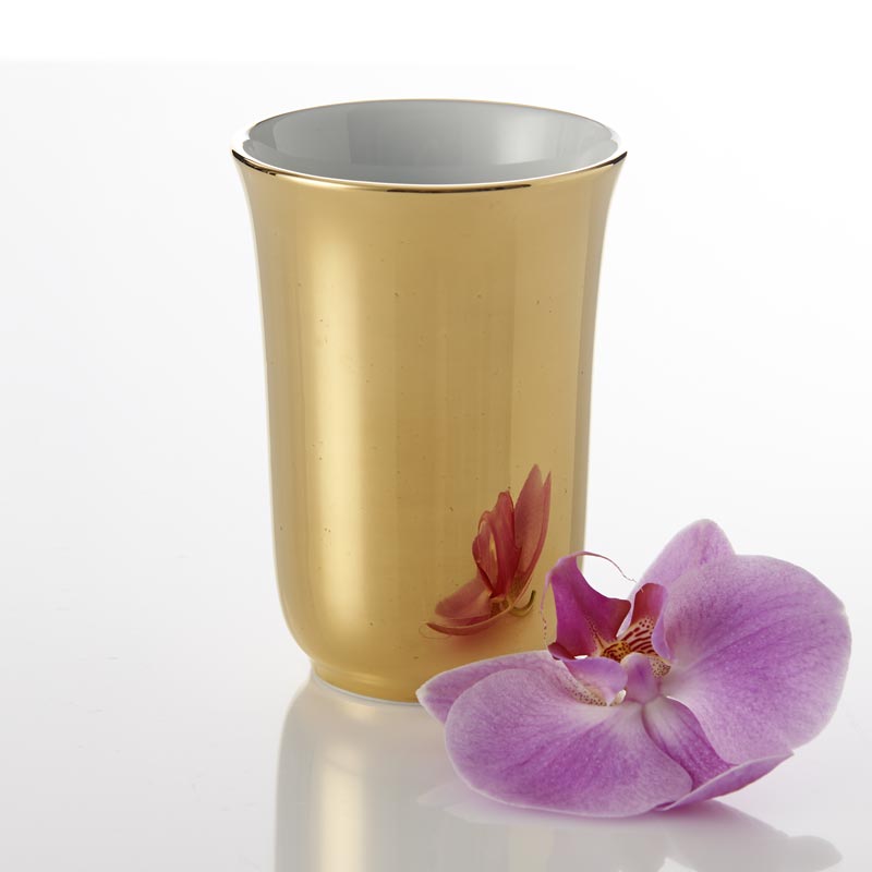 Mundspülbecher Porzellan 24K Gold Mundspülbecher Porzellan 24K Gold