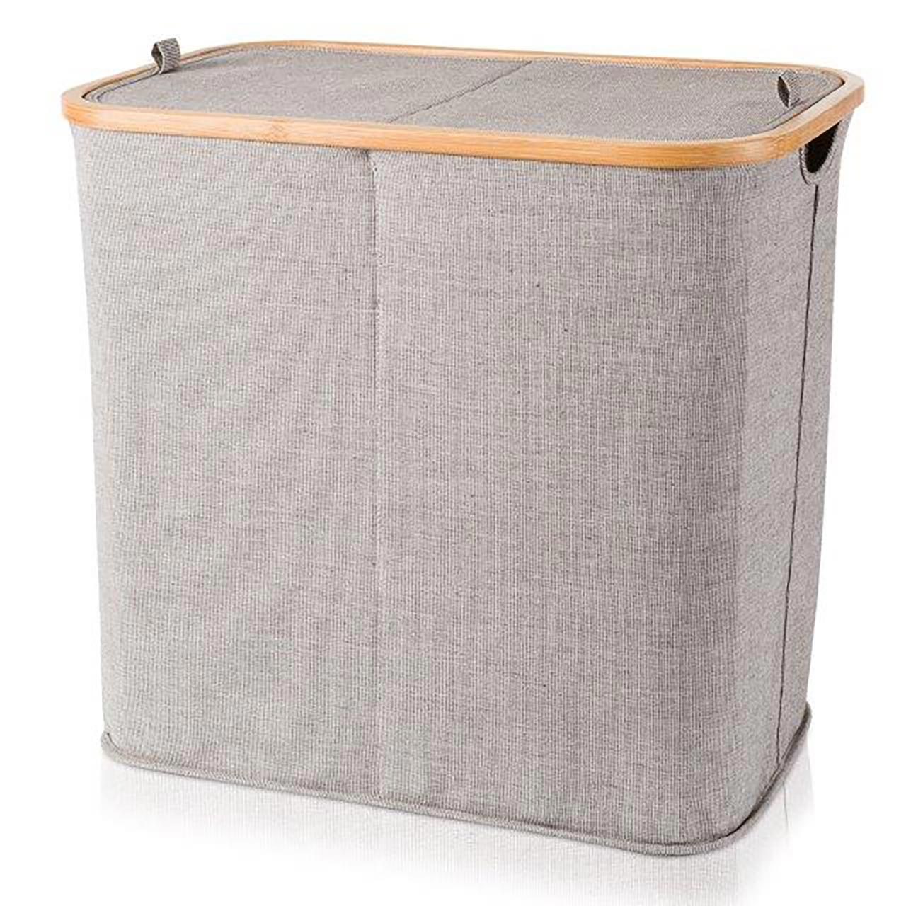 MÖVE Wäschekorb Bambus 2 Fach - mit Deckel MÖVE Wäschekorb Bambus 2 Fach - mit Deckel