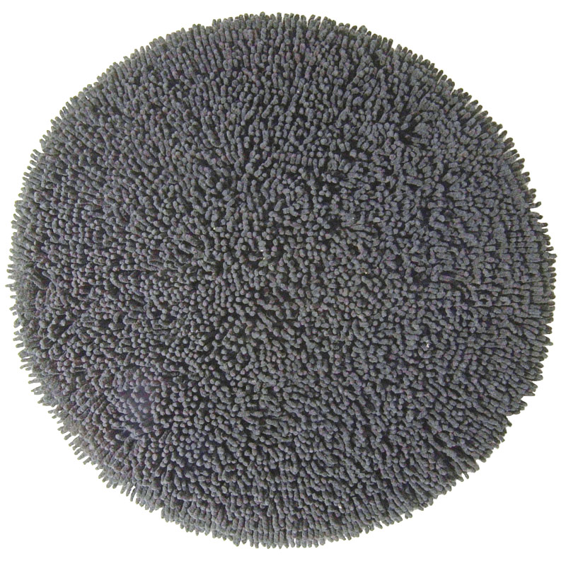 Badezimmerteppich rund Chenille Charcoal Badezimmerteppich rund Chenille Charcoal