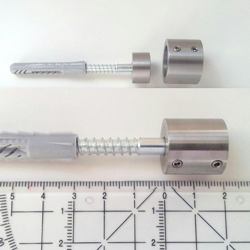 Duschvorhangstange Duschnische - 12 mm Edelstahl