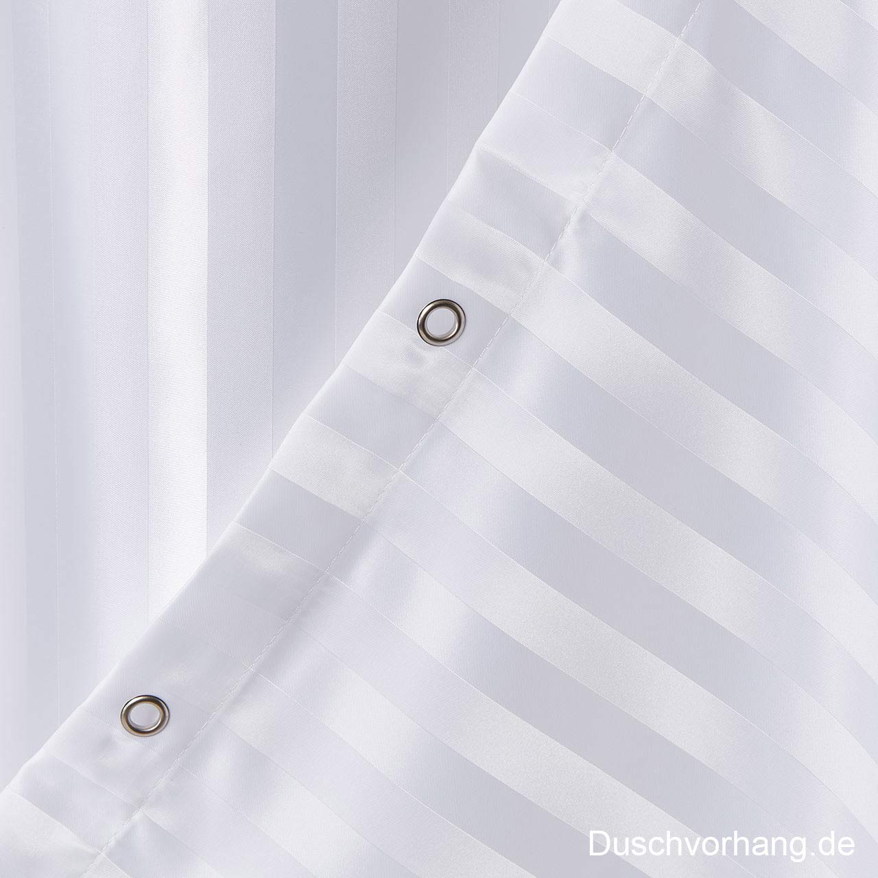 Duschvorhang Textil 180x200 Streifen Satin Duschvorhang Textil 180x200 Streifen Satin