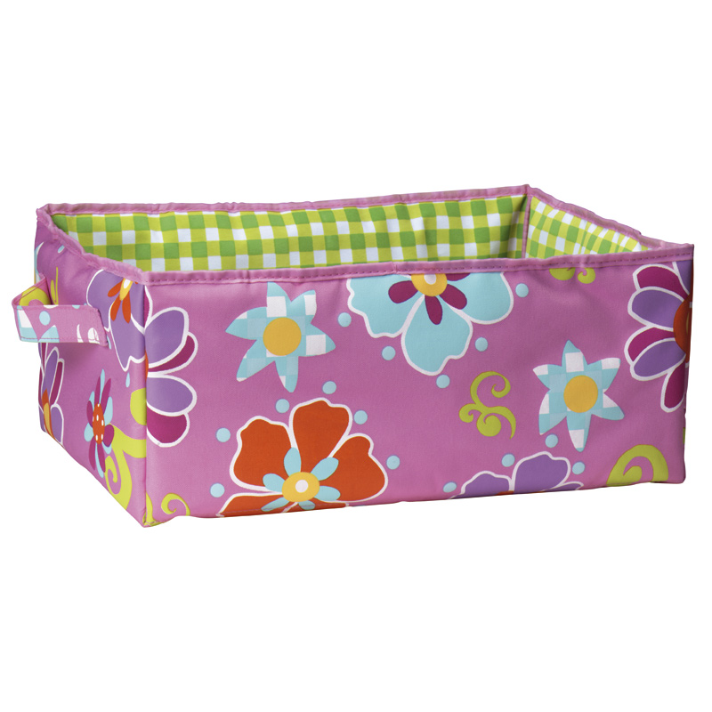 Aufbewahrungsbox 35x25x15cm Flower Pink L