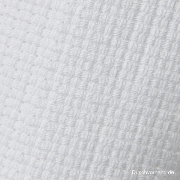 Möve Textil Duschvorhang 180x200 in Waffel Pique aus Baumwolle Stoff
